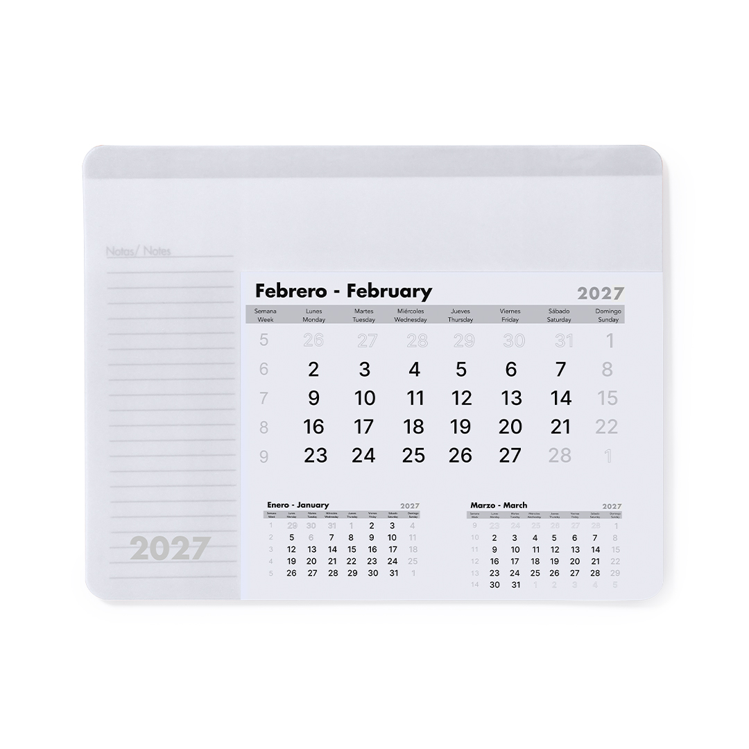 Tappetino Mouse Calendario Rendux